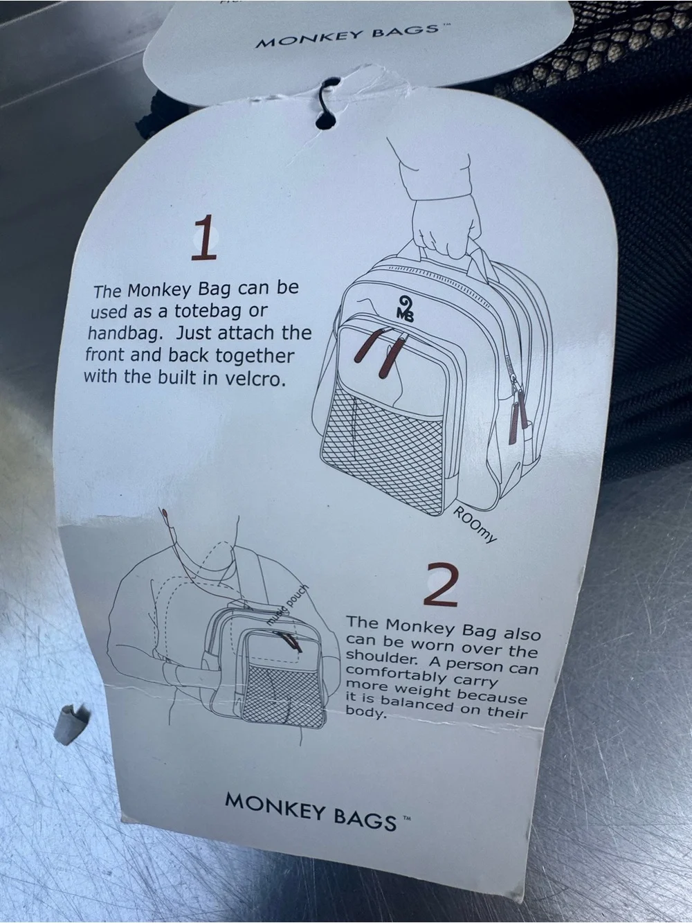 Men’s Beige and Black Daypack